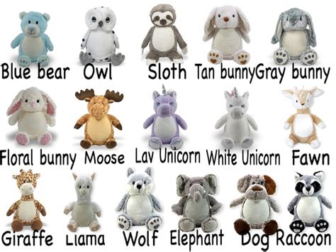 Personalized Stuffed Animal Name Only Stuffed Animal Animal | Etsy