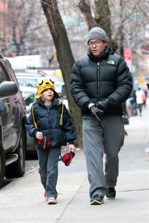 Matthew Broderick taking his son James to school on a cold morning in New York CIty | Celeb Baby ...