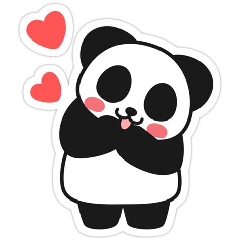 "Panda Cute Cute Sticker" Stickers by I GOT A BEAR | Redbubble