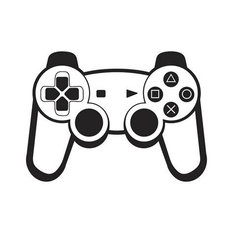 Free Game Controller Silhouette isolated on a White Background, Game ...