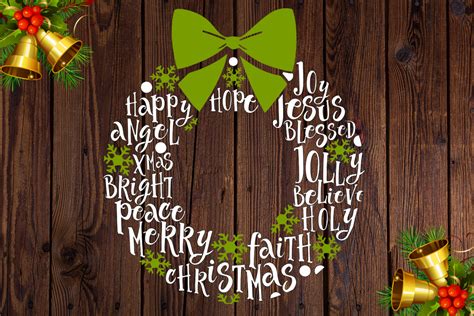 Christmas wreath, SVG file