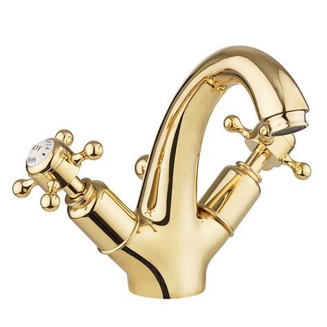 Crosswater Belgravia Unlacquered Brass Crosshead Highneck Monobloc ...