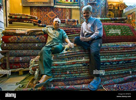 Carpet Shop, Tehran Bazaar, in Tehran Iran Stock Photo: 32165060 - Alamy