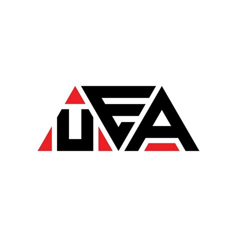 UEA triangle letter logo design with triangle shape. UEA triangle logo ...