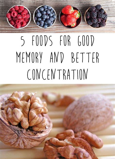 Good memory - foods for good memory and concentration | Food for memory, Food, Homemade body care