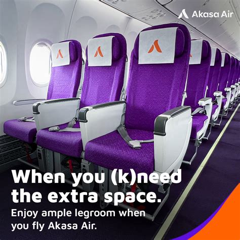 Akasa Air on Twitter: "There is (leg)room for everyone. 😃 Book your ...