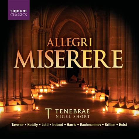 Allegri: Miserere | Recordings | Tenebrae Choir