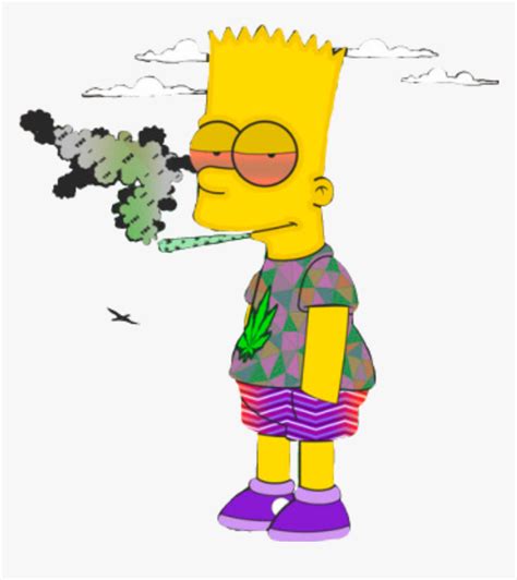 Homero Simpson Png -homer Simpson Supreme - Smoking Weed Cartoon Png ...