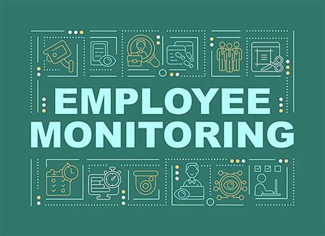 Employee Monitoring Methods Word Concepts Banner Logo Surveillance Abstract Vector, Logo ...