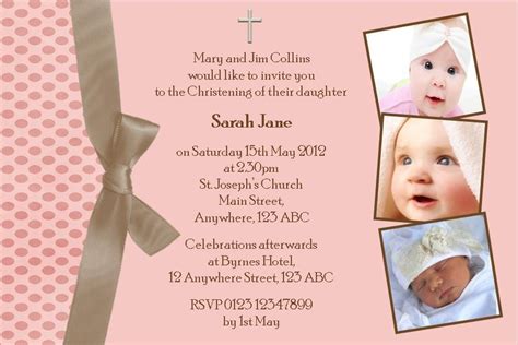 Free Christening Invitation Template