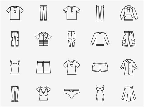 20 Clothing Vector Icons Part 02