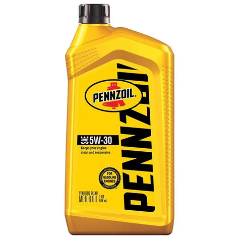 Pennzoil SAE 5W-30 Motor Oil 1 Qt. 550035091 - The Home Depot