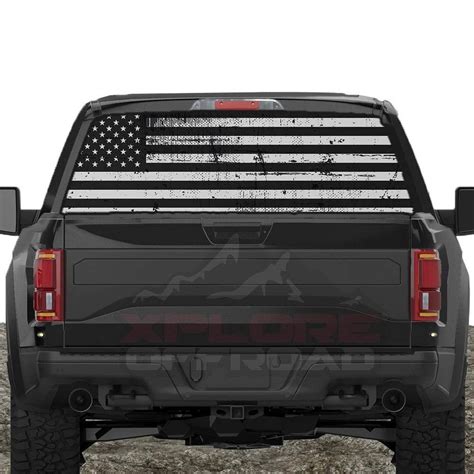 American Flag Rear Window Decals for Trucks & SUV's | Rear window decals, Window decals for ...