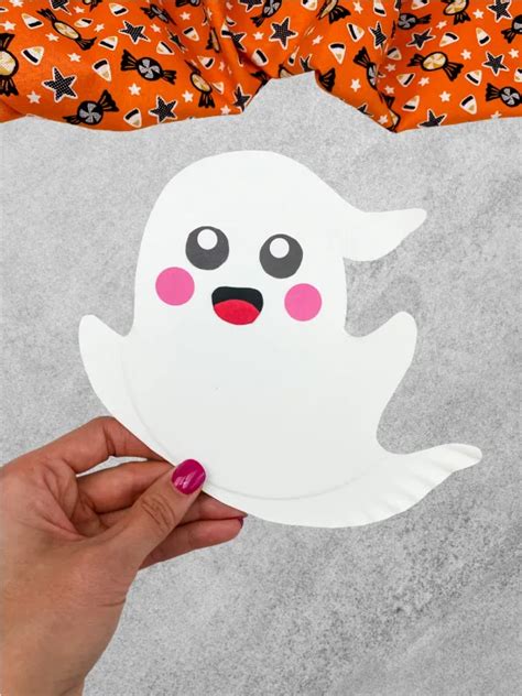 Paper Plate Ghost Craft For Kids [Free Template]