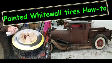 How I paint Whitewalls on used tires - YouTube