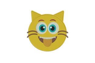 Laughing Cat Emoji · Creative Fabrica