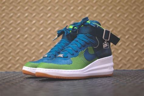 Nike Lunar Force 1 Sky Hi Jacquard (Space Blue) - Sneaker Freaker