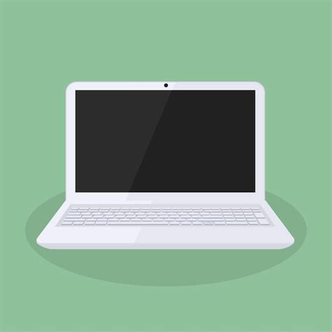 Premium Vector | Minimalist white laptop design