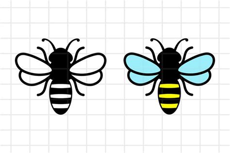 Bee SVG, Honey Bee SVG Cut File, Cricut Cutting (827647)