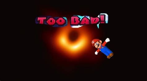 The real first picture of a black hole : r/Mario