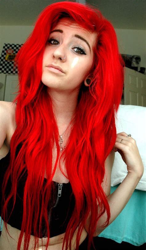 dyed hair | himynameispauline: Cool selfie. It looks... | Red hair images, Dyed red hair, Bright ...