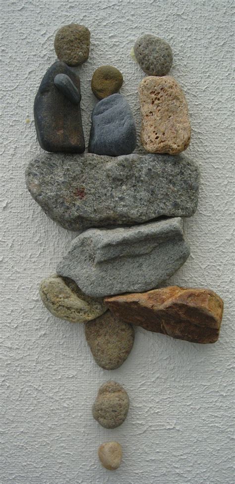 Pebble Art: Pebbles on canvas | Pebble art, Stone art, Sea glass art