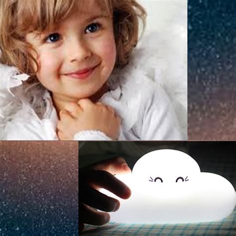 Amazon.com: Haolin LED Night Light Smiling Face White Cloud Night Lamp Kids Baby Childrens ...