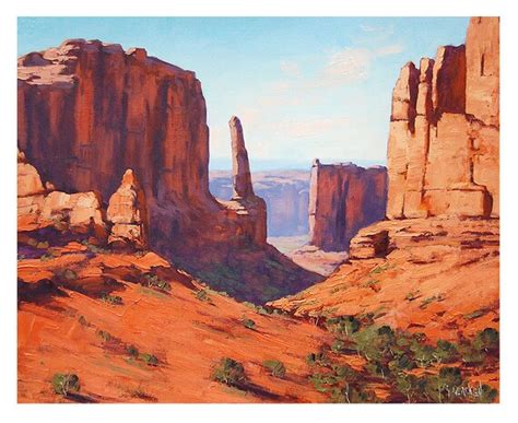 CANYON PAINTING DESERT Landscape Painting Traditional Art by