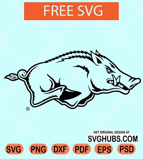 Arkansas Razorbacks SVG free, Arkansas razorbacks logo svg free, Arkansas Razorback… in 2023 ...