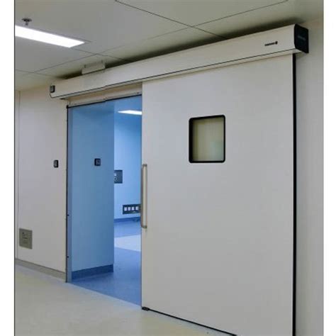 White Stainless Steel Hermetically Sealed Sliding Door, For Hospital, Size/Dimension: 1800 X ...