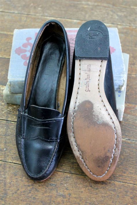 Vintage penny loafers . 1960s Dexter moccasin . 60s black | Etsy