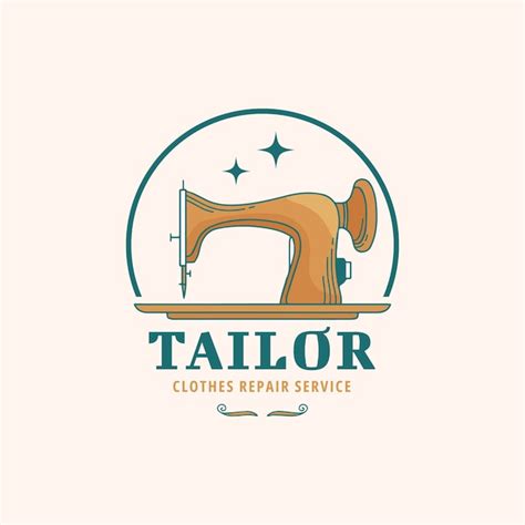 Free Vector | Fashion repair service logo design