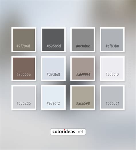 Leather Gray 5E7C86 Slate Gray Color Palette | Color palette ideas