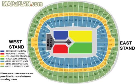 Wembley Stadium seating plan - Detailed seat numbers - MapaPlan.com