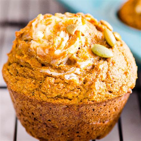 Healthy Pumpkin Muffins - iFoodReal.com