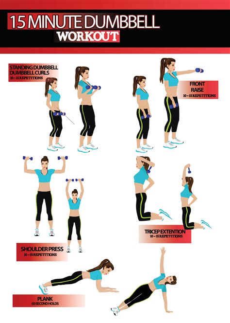 dumbbell workout poster - Fresh fitness