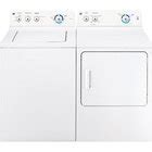 GE GTW680BSJ 4.6 CuFt White 27" Top Load Washer With 7.4 CuFt White 27 ...