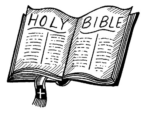 Bible Clipart Black and White - Clipart World