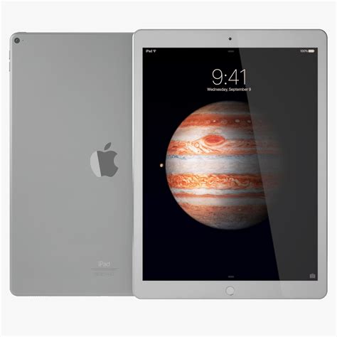 Apple iPad Pro Silver 3D Model $19 - .unknown .obj .max .fbx - Free3D