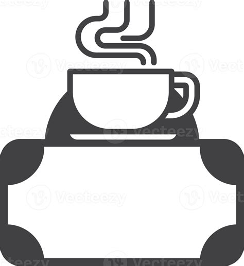coffee shop sign illustration in minimal style 16415787 PNG