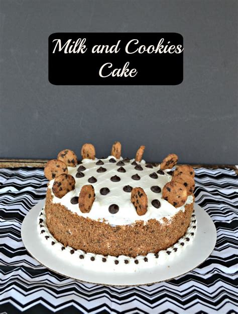 Milk and Cookies Cake - Hezzi-D's Books and Cooks