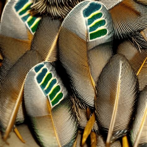 Graphic of Mallard Duck Feathers · Creative Fabrica