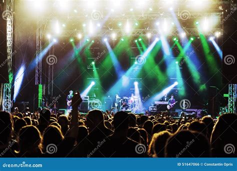 Live performance on stage editorial photo. Image of atmosphere - 51647066