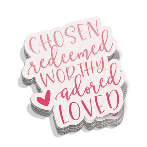 Chosen Redeemed Sticker | Missional Wear