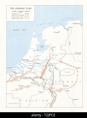 Map of the Battle of Arnhem September 1944 Stock Photo - Alamy