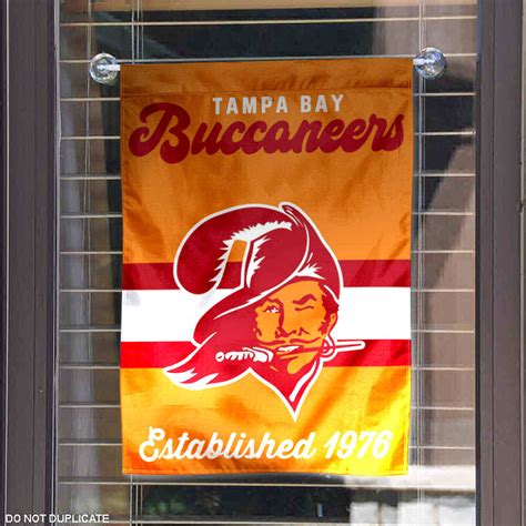 Tampa Bay Buccaneers Throwback Logo Double Sided Garden Flag Flag ...