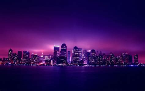 Awesome Purple Cityscape Wallpapers - WallpaperAccess | Cityscape wallpaper, City wallpaper ...