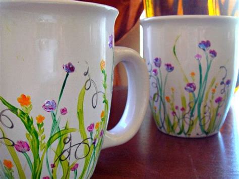 Pin by Kristen Foreman on Craft Ideas | Painted coffee mugs, Painted mugs, Hand painted mugs