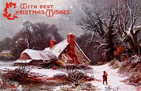 Christmas Pastoral | Evoking Currier & Ives, many early 20th… | Flickr