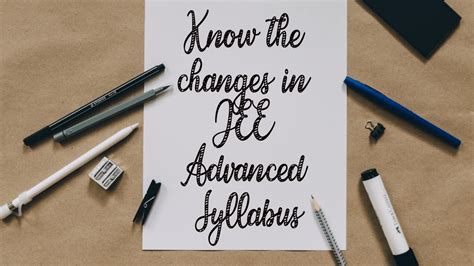 Know The Syllabus Changes In JEE Advanced 2023 - CG's Chemistry Solutions